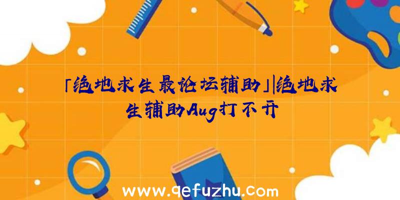 「绝地求生最论坛辅助」|绝地求生辅助Aug打不开